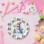 Disk Golf Themed Christmas Party Pappteller (Party)