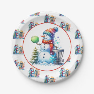 Disk Golf Themed Christmas Party Pappteller