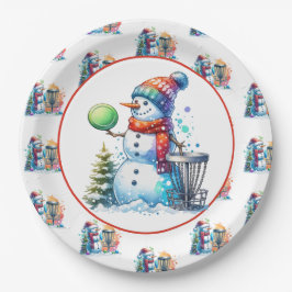 Disk Golf Themed Christmas Party Pappteller