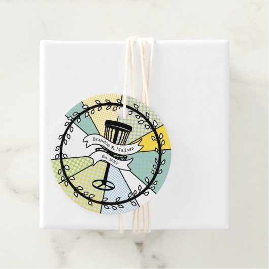 Disk Golf Themed Geschenkanhänger (Beispiel)