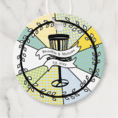 Disk Golf Themed Geschenkanhänger (Vorderseite)