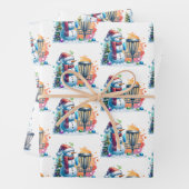 Disk Golf Themed Weihnachten Geschenkpapier Set (Beispiel)