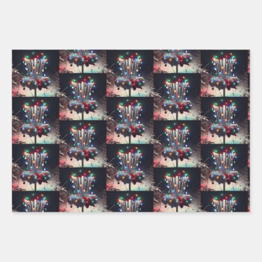 Disk Golf Themed Weihnachten Geschenkpapier Set (Vorderseite 3)