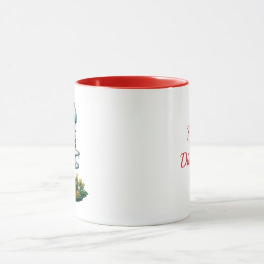 Disk Golf Themed Weihnachten Tasse (Zentrum)