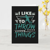 Disk Golf Throw Karte (Gelbe Blume)