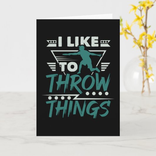 Disk Golf Throw Karte (Gelbe Blume)