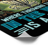 Disk Golf Throwing Dinge ist ein Sport-Disk Golfer Poster (Ecke)
