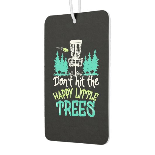 Disk Golf trifft die glücklichen kleinen Bäume Autolufterfrischer (Links)
