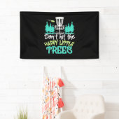Disk Golf trifft die glücklichen kleinen Bäume Banner (Insitu)