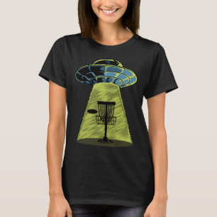Disk golf UFO & Alien Thema Vintage Golf T-Shirt