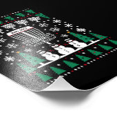 Disk Golf Ugly Christmas Sweater Pajama Geschenke Fotodruck (Ecke)