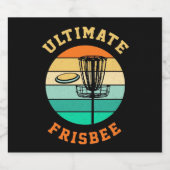 Disk Golf Ultimate Frisbee Bierflaschenetikett (Einzelnes Label)