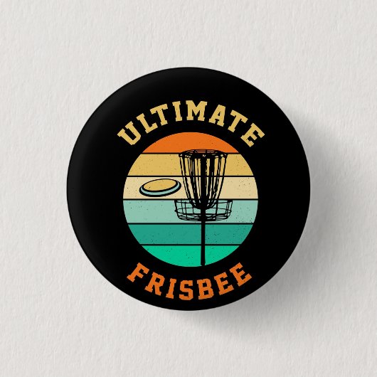 Disk Golf Ultimate Frisbee Button (Vorderseite)
