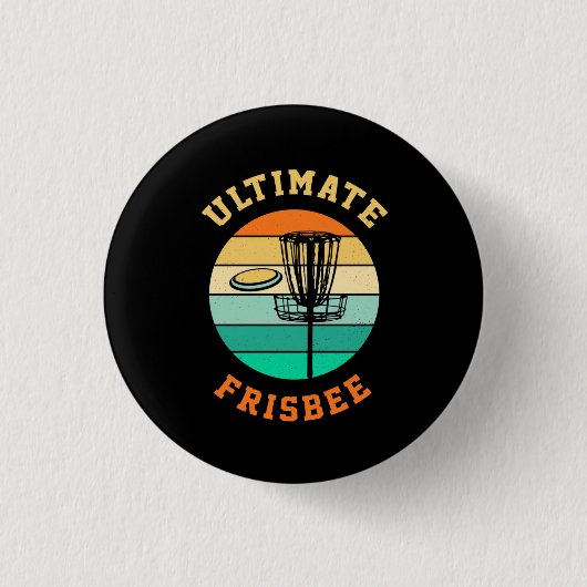 Disk Golf Ultimate Frisbee Button (Vorderseite)