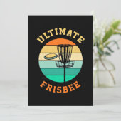 Disk Golf Ultimate Frisbee Einladung (Stehend Vorderseite)