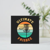 Disk Golf Ultimate Frisbee Feiertagskarte (Stehend Vorderseite)