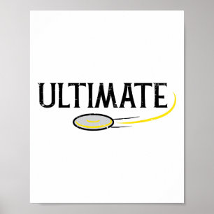 Disk Golf Ultimate Frisbee Frolf Sport Player Männ Poster