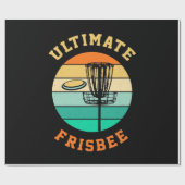 Disk Golf Ultimate Frisbee Geschenkpapier (Flach)