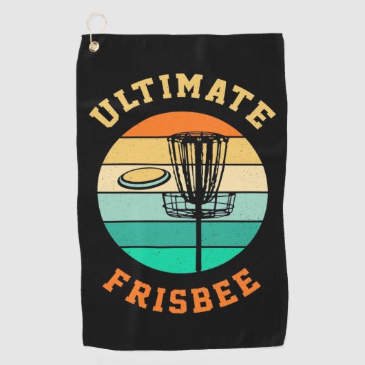 Disk Golf Ultimate Frisbee Golfhandtuch (Vorderseite)