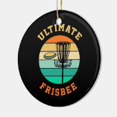 Disk Golf Ultimate Frisbee Keramik Ornament (Links)