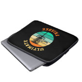 Disk Golf Ultimate Frisbee Laptopschutzhülle (Vorne Knopf)