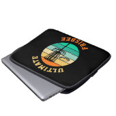Disk Golf Ultimate Frisbee Laptopschutzhülle (Vorne Knopf)