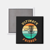Disk Golf Ultimate Frisbee Magnet (Vorderseite/Rückseite)