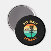 Disk Golf Ultimate Frisbee Magnet (Vorderseite/Rückseite)