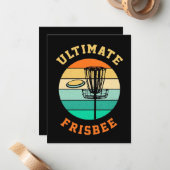 Disk Golf Ultimate Frisbee Mitteilungskarte (Vorderseite/Rückseite Beispiel)