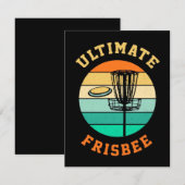 Disk Golf Ultimate Frisbee Mitteilungskarte (Vorne/Hinten)