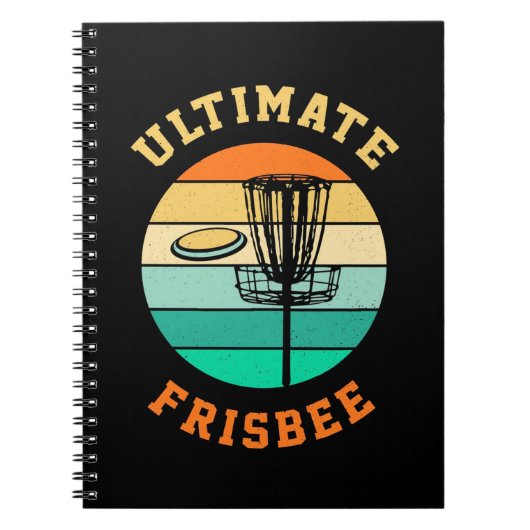 Disk Golf Ultimate Frisbee Notizblock (Vorderseite)