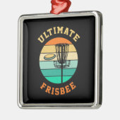 Disk Golf Ultimate Frisbee Ornament Aus Metall (Links)