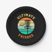Disk Golf Ultimate Frisbee Pappteller (Vorderseite)