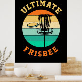 Disk Golf Ultimate Frisbee Poster (Küche)