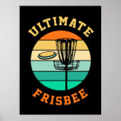 Disk Golf Ultimate Frisbee Poster (Vorne)