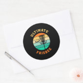 Disk Golf Ultimate Frisbee Runder Aufkleber (Umschlag)