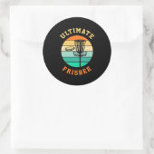 Disk Golf Ultimate Frisbee Runder Aufkleber (Tasche)