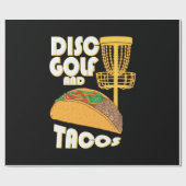 Disk Golf und Tacos Geschenkpapier (Flach)