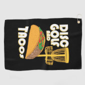 Disk Golf und Tacos Golfhandtuch (Horizontal)