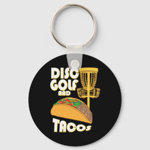 Disk Golf und Tacos Schlüsselanhänger