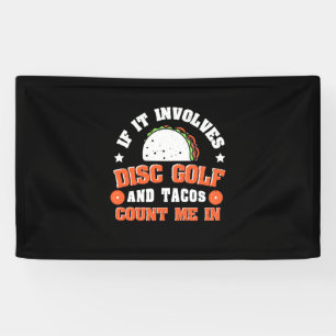 Disk Golf und Tacos zählen mich Banner