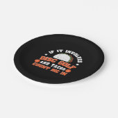 Disk Golf und Tacos zählen mich Pappteller (Schrägansicht)