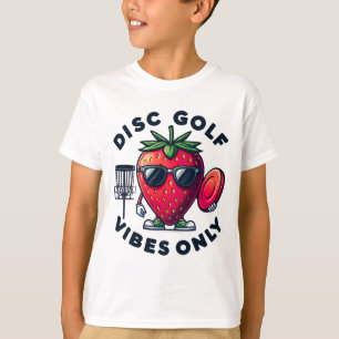 Disk Golf Vibes Only Strawberry T-Shirt