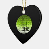 Disk Golf Vintag Keramik Ornament (Links)