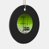 Disk Golf Vintag Keramik Ornament (Rechts)