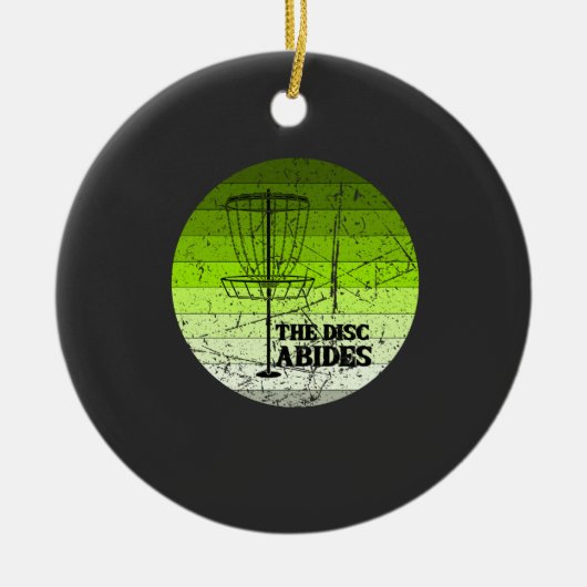 Disk Golf Vintag Keramik Ornament (Vorne)
