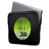 Disk Golf Vintag Laptopschutzhülle (Vorderseite Links)