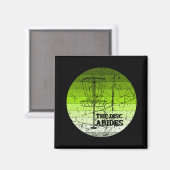 Disk Golf Vintag Magnet (Vorderseite/Rückseite)