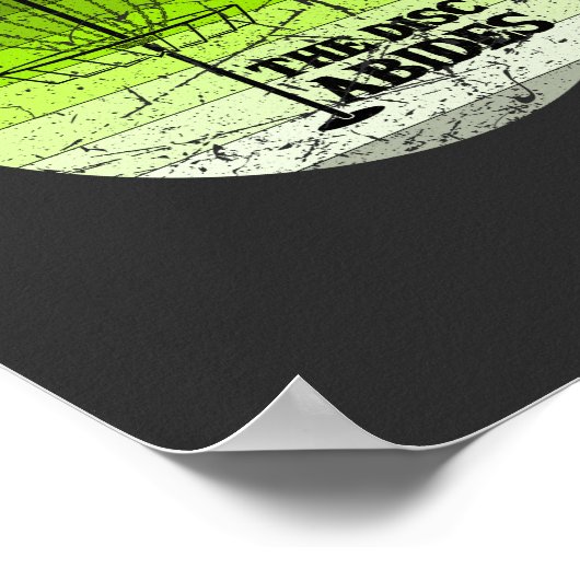 Disk Golf Vintag Poster (Ecke)