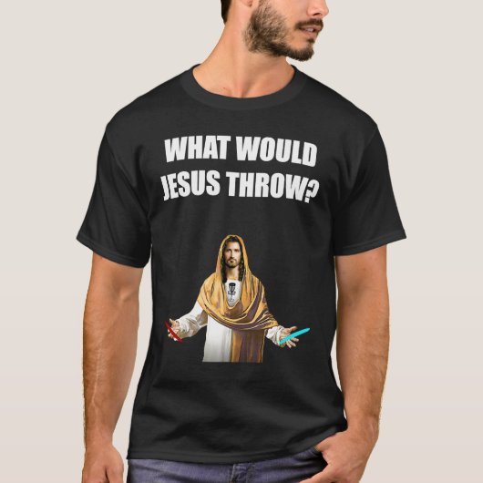Disk Golf Was Jesus würde Frisbee Golfing verwerfe T-Shirt (Vorderseite)